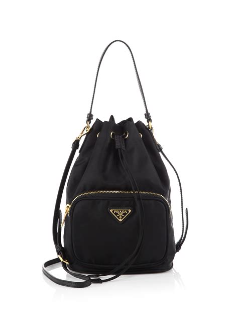 nylon shoulder prada bag|prada nylon drawstring bag.